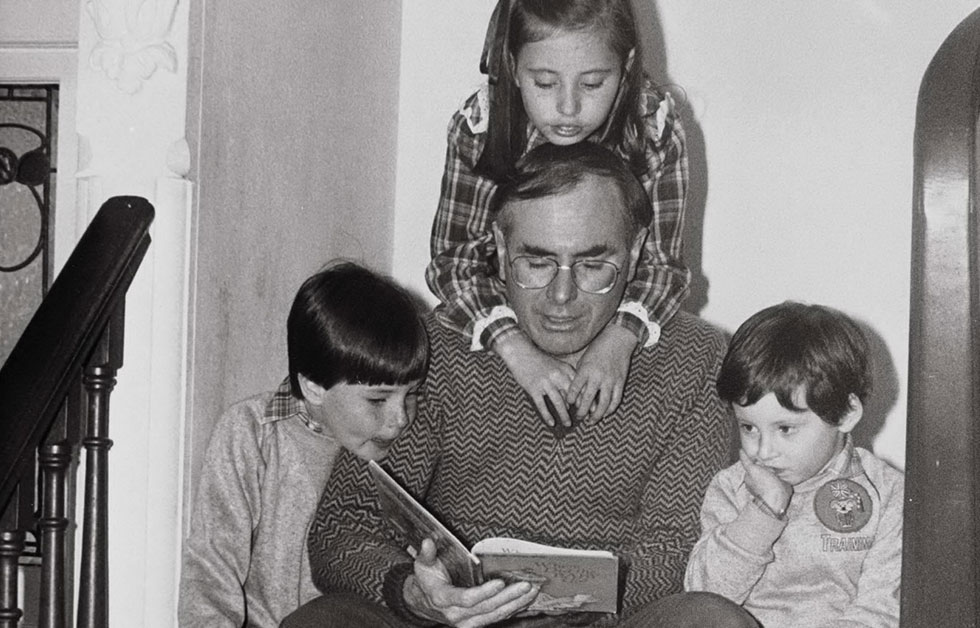 John Howard with his three children