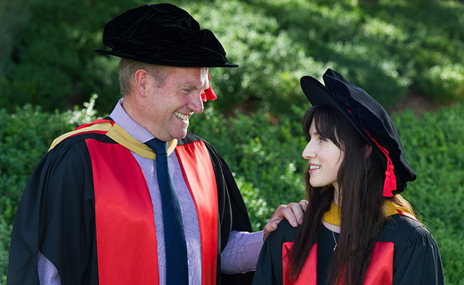 Father and daughter PhD graduates reframe education